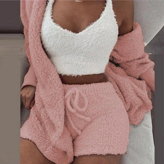 Fluffy 3 Piece PJ Set