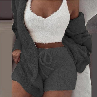 Fluffy 3 Piece PJ Set