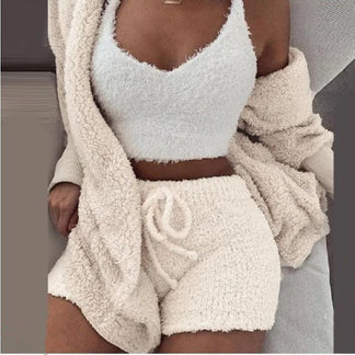 Fluffy 3 Piece PJ Set